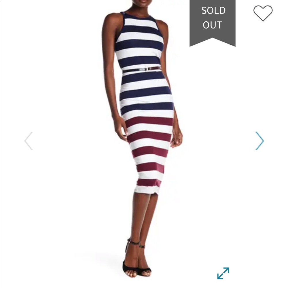 NWT Ted Baker Stripe Dress Sz 3